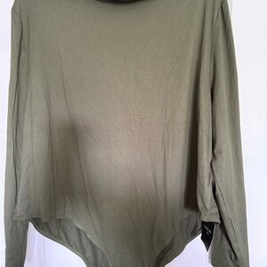 Green Collar Long Sleeve Bodysuit